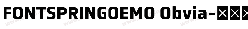 FONTSPRINGOEMO Obvia字体转换